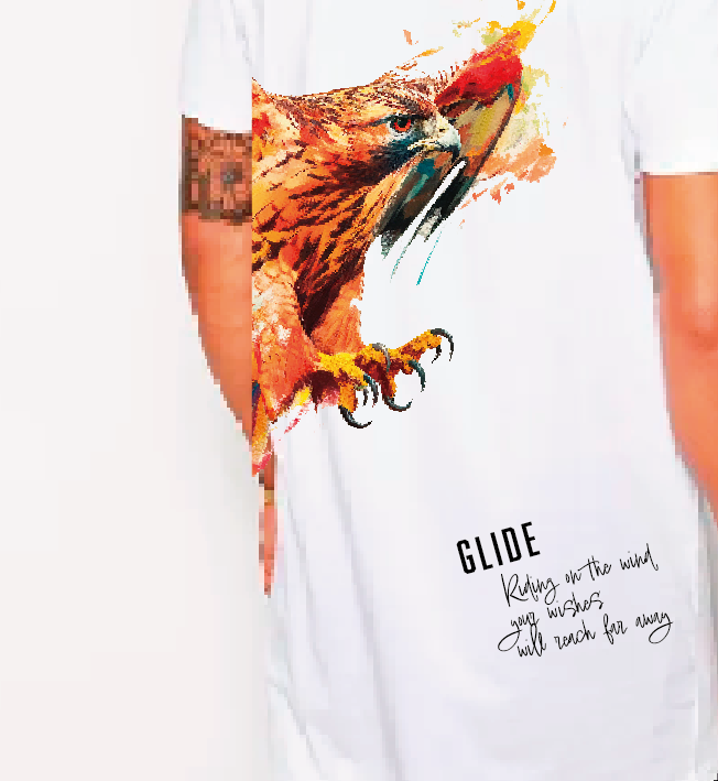 LONG T-shirt -BIRD-