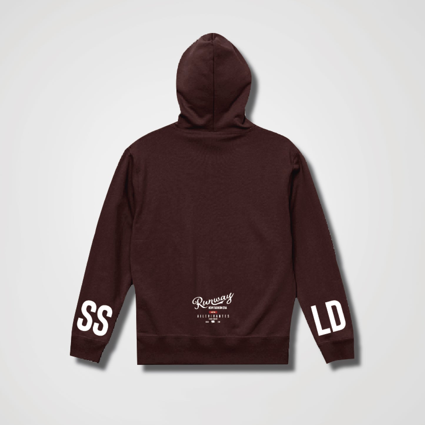 FULL ZIP HOODIE_BURGUNDY or CHARCOAL