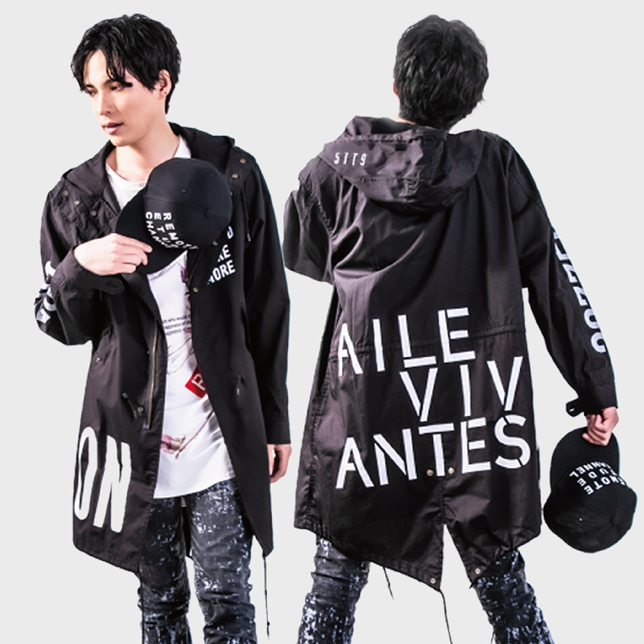 ON_Mods coat BLACK OLIVE