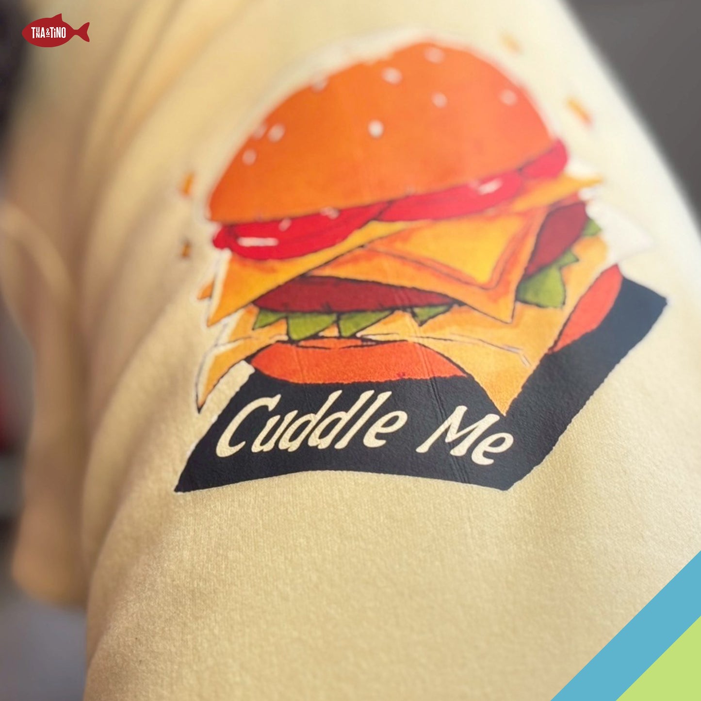 ハイネックソフトシャツ［ハンバーガー　おにぎり　パフェ］