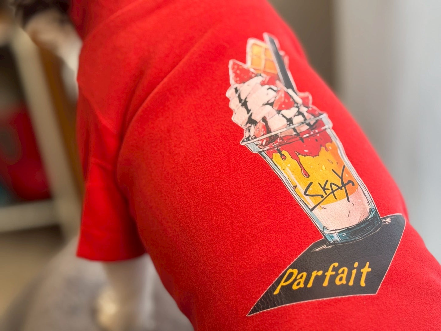 ハイネックソフトシャツ［ハンバーガー　おにぎり　パフェ］