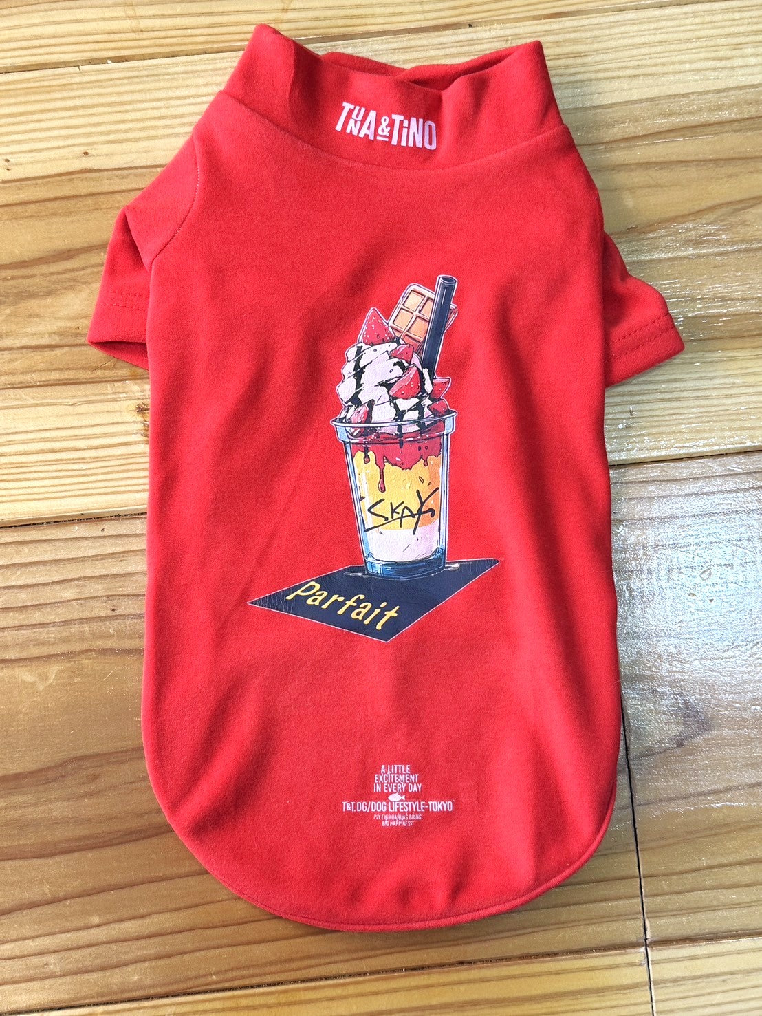 ハイネックソフトシャツ［ハンバーガー　おにぎり　パフェ］